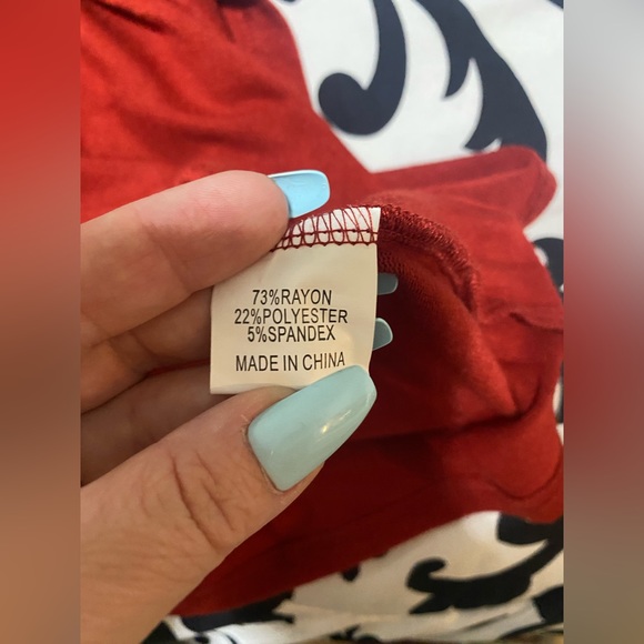 Tickled Teal Athena Cowl Neck Top-size xl - Picture 10 of 11